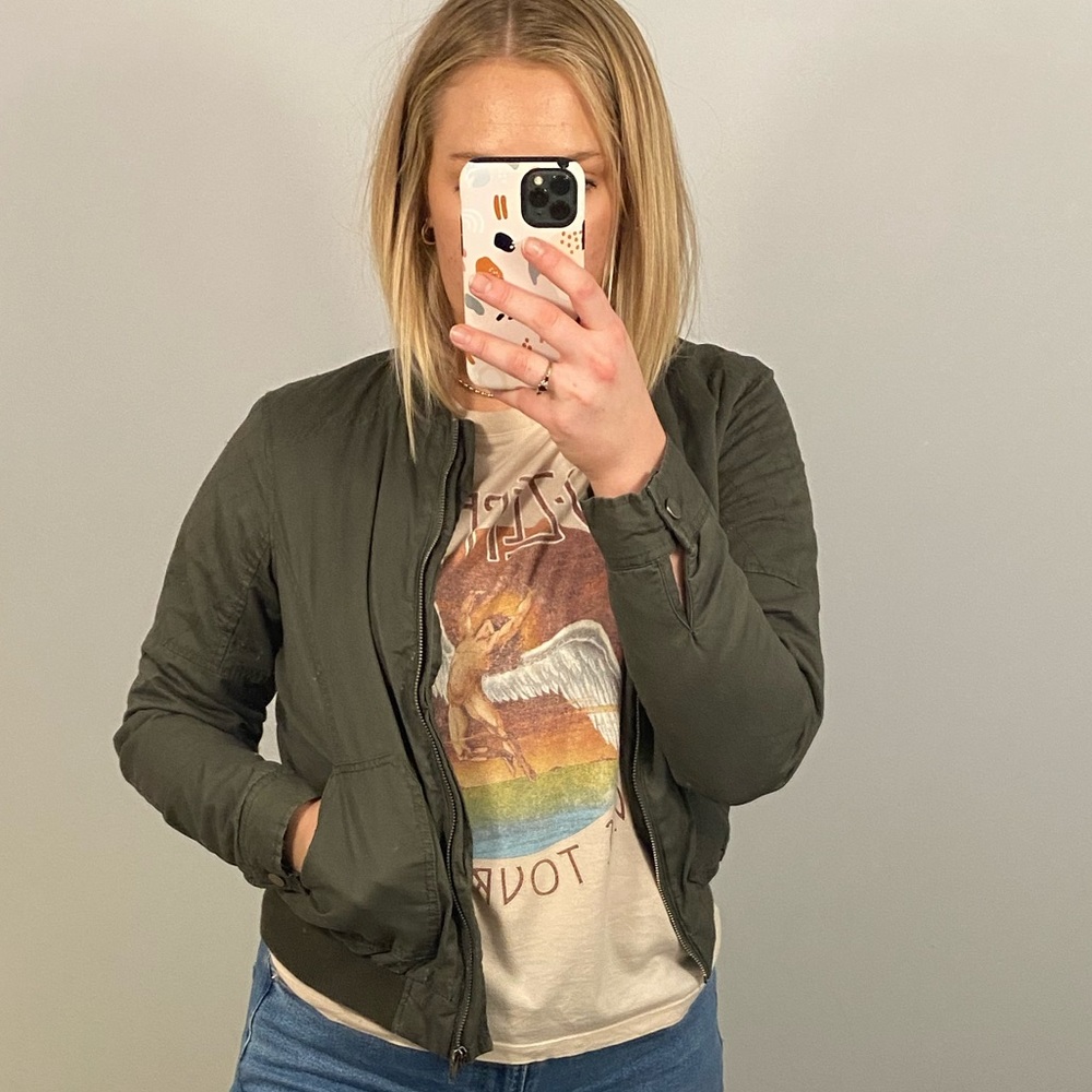 Olive Bomber Jacket